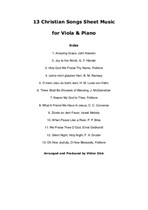 13 Christian Classics, Viola & Piano